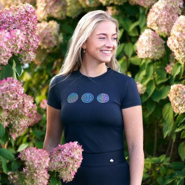 Dames T-shirt met korte mouwen Imperial Riding Holographics Zwart