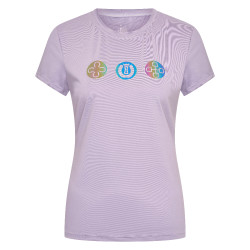 T-shirt manches courtes Imperial Riding Holographics femme Glycine Violet