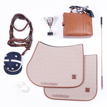 HV Polo Luxi Dressage zadeldekje Espresso Bruin