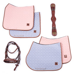 Tapis de selle HV Polo Luxi Dressage Powder blue Bleu