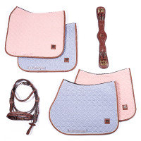Tapis de selle HV Polo Luxi Dressage Espresso Marron