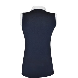 Polo Diamantina dames mouwloos Flags & Cup Marineblauw Polo Diamantina dames mouwloos Flags & Cup Marineblauw