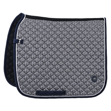 Tapis de selle HV Polo Pilar print Dressage Marine Bleu marine
