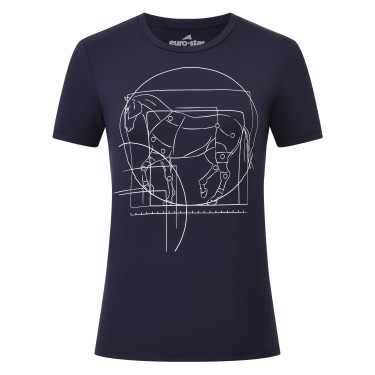 Top manches courtes Euro-Star Mira femme Marine Bleu marine