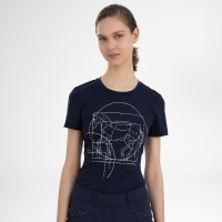 Dames T‑shirt met korte mouwen Euro-Star Mira Marine Marineblauw
