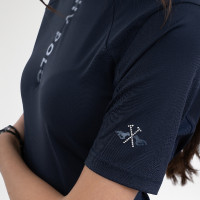 Top manches courtes HV Polo Nellie femme Marine Bleu marine