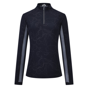 Top manches longues Euro-Star Joline femme Noir
