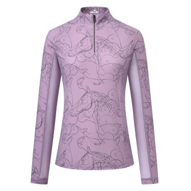 Top manches longues Euro-Star Joline femme Sureau Marron
