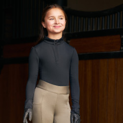 Lange mouwen top Imperial Riding Jamy mesh Kids Zwart