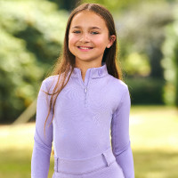 Top manches longues Imperial Riding Jamy mesh Kids Glycine Violet