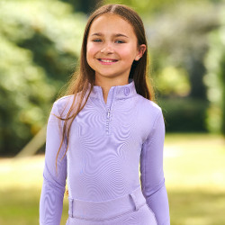 Top manches longues Imperial Riding Jamy mesh Kids Glycine Violet