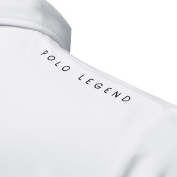 Polo homme Urbano manches longues Flags & Cup Blanc