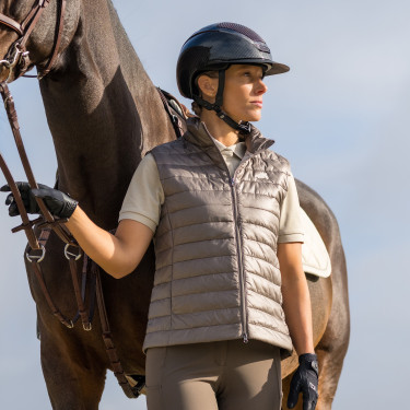 Euro-Star Melania dames bodywarmer Steen Grijs