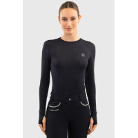 Dames T-shirt met lange mouwen Harcour Bluvea Marine Marineblauw