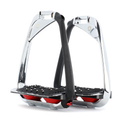 Etriers Flex-On Iron-S Chrome IUG noir Noir / rouge