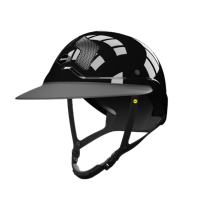Casque Mips Flex-on Armet noir visière Angel Star jugulaire noir