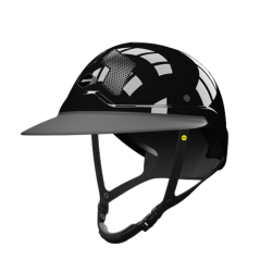 Mips Flex-on Armet-helm zwart, vizier Angel Star, zwarte kinriem