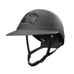 Mips-helm Flex-on Armet zwart, Angel Dark klep, zwarte kinriem