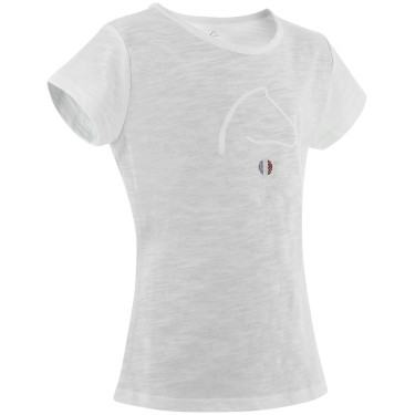 Kinder T-shirt EQUITHÈME ‘Claire’ Wit
