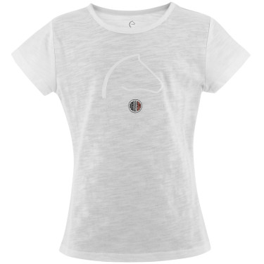 Kinder T-shirt EQUITHÈME ‘Claire’ Wit