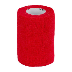 Bandage auto-adhésif 10 cm EquiLASTIC Kerbl Rouge
