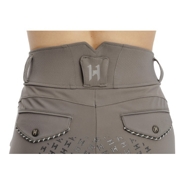 Pantalon Horseware Newmarket taille haute full seat Orage Bleu
