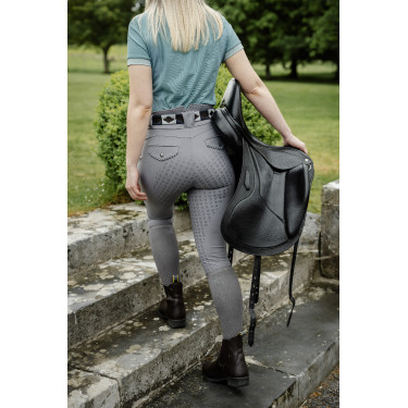 Pantalon Horseware Newmarket taille haute full seat Orage Bleu
