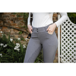Pantalon Horseware Newmarket taille mi haute full seat Orage Bleu Pantalon Horseware Newmarket taille mi haute full seat Orage Bleu