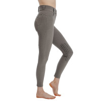 Pantalon Horseware Newmarket taille mi haute grip genoux Orage Bleu