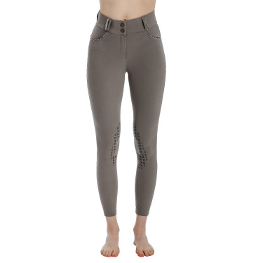 Pantalon Horseware Newmarket taille mi haute grip genoux Orage Bleu