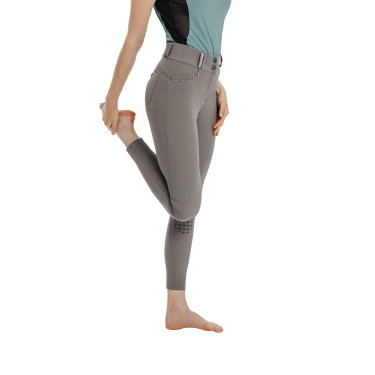 Pantalon Horseware Newmarket taille mi haute grip genoux Orage Bleu