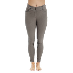Pantalon Horseware Newmarket taille mi haute grip genoux Orage Bleu