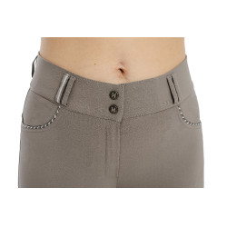 Pantalon Horseware Newmarket taille mi haute grip genoux Orage Bleu
