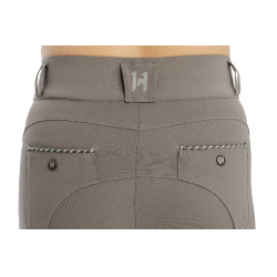 Pantalon Horseware Newmarket taille mi haute grip genoux Orage Bleu