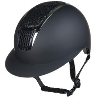 Glamour Shield Helm HKM Zwart / zilverkleurig