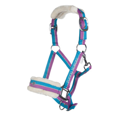 Licol Funny Horses HKM Violet / aqua / argent