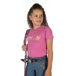 Kinder T-shirt Pony Club HKM Roze