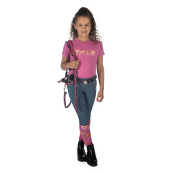 Kinder T-shirt Pony Club HKM Roze