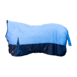 Couverture highneck HKM Norwich 600D 100g Bleu foncé / bleu clair Couverture highneck HKM Norwich 600D 100g Bleu foncé / bleu clair