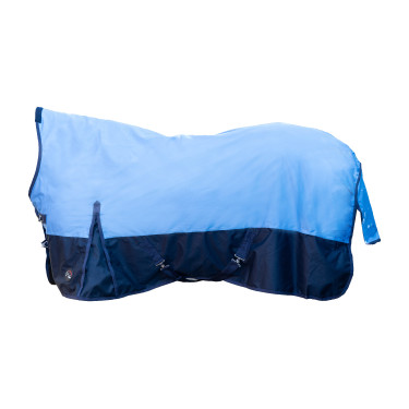 Highneck deken HKM Norwich 600D 100g Donkerblauw / lichtblauw