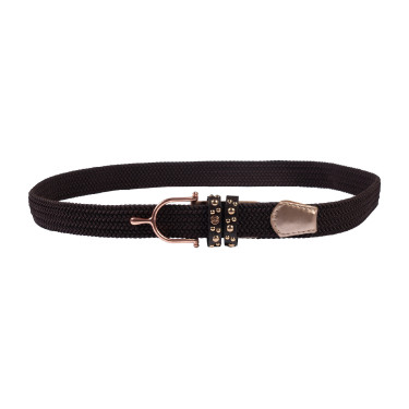 Elastische riem Rosegold Glamour Style HKM Bruin / roségoud Elastische riem Rosegold Glamour Style HKM Bruin / roségoud