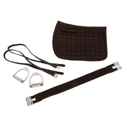 Kit de selle Haflinger 17,5" Marron Kit de selle Haflinger 17,5" Marron