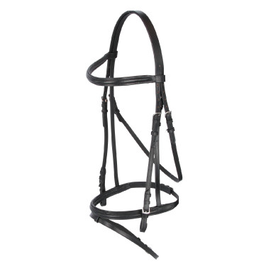 Bridon Cheval de Trait Cuir Noir Bridon Cheval de Trait Cuir Noir