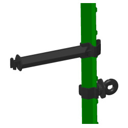 Ringisolator clip T-Post AKO per 25 Zwart