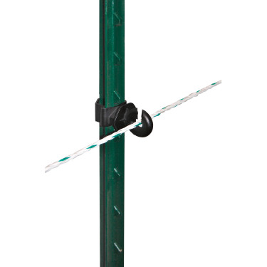 Isolateur annulaire clip T-Post AKO par 25 Noir