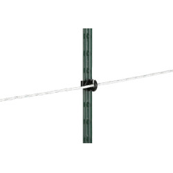 Isolateur annulaire clip T-Post AKO par 25 Noir