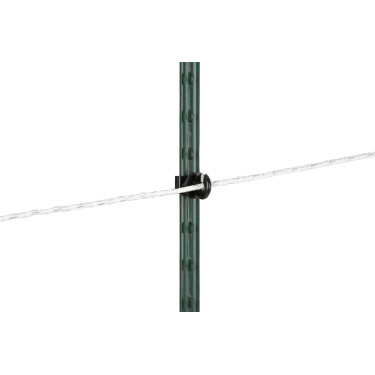 Ringisolator clip T-Post AKO per 25 Zwart