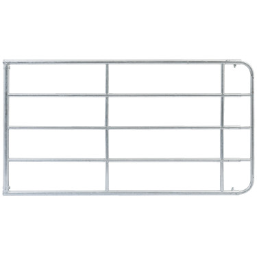 Barrière d'herbage extensible. Portail en zinc Kerbl.