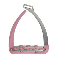 Etriers de sécurité Veredus Steel1 Vita Argent / rose clair