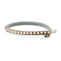 Set van biezen Casco My Style gestreept kristal Donker champagnekleurige kristallen Goud